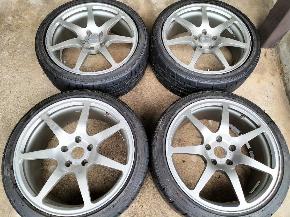 RAYS製 鍛造アルミホイール BRIDGESTONE Prodrive GC-07C 18インチ 7.5j 8.5j ブリヂストン レイズ シルビア 180SX スカイライン 等に