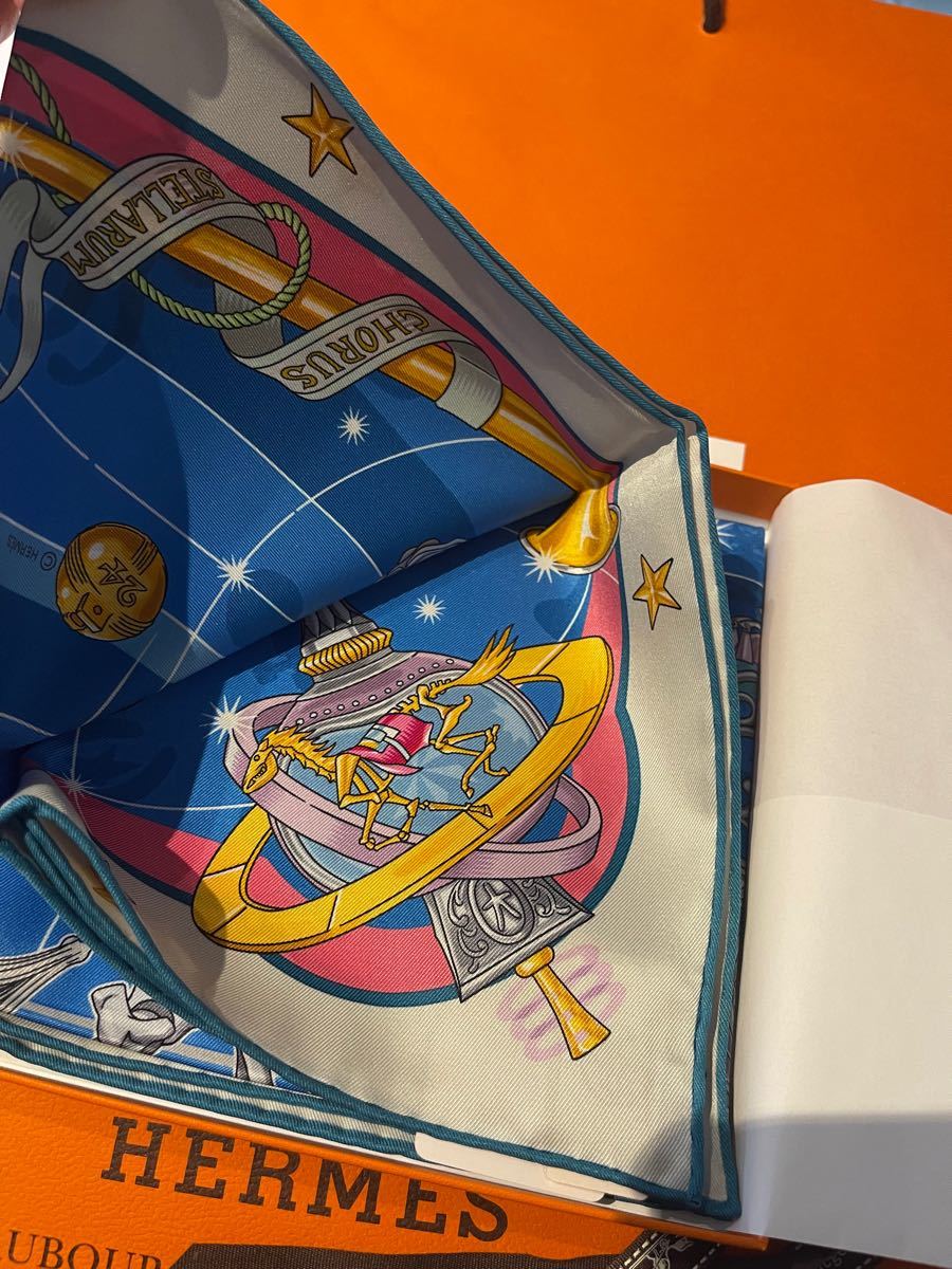 限定W特典付属 【新品・未使用】エルメス カレ70 コーラスステラルム