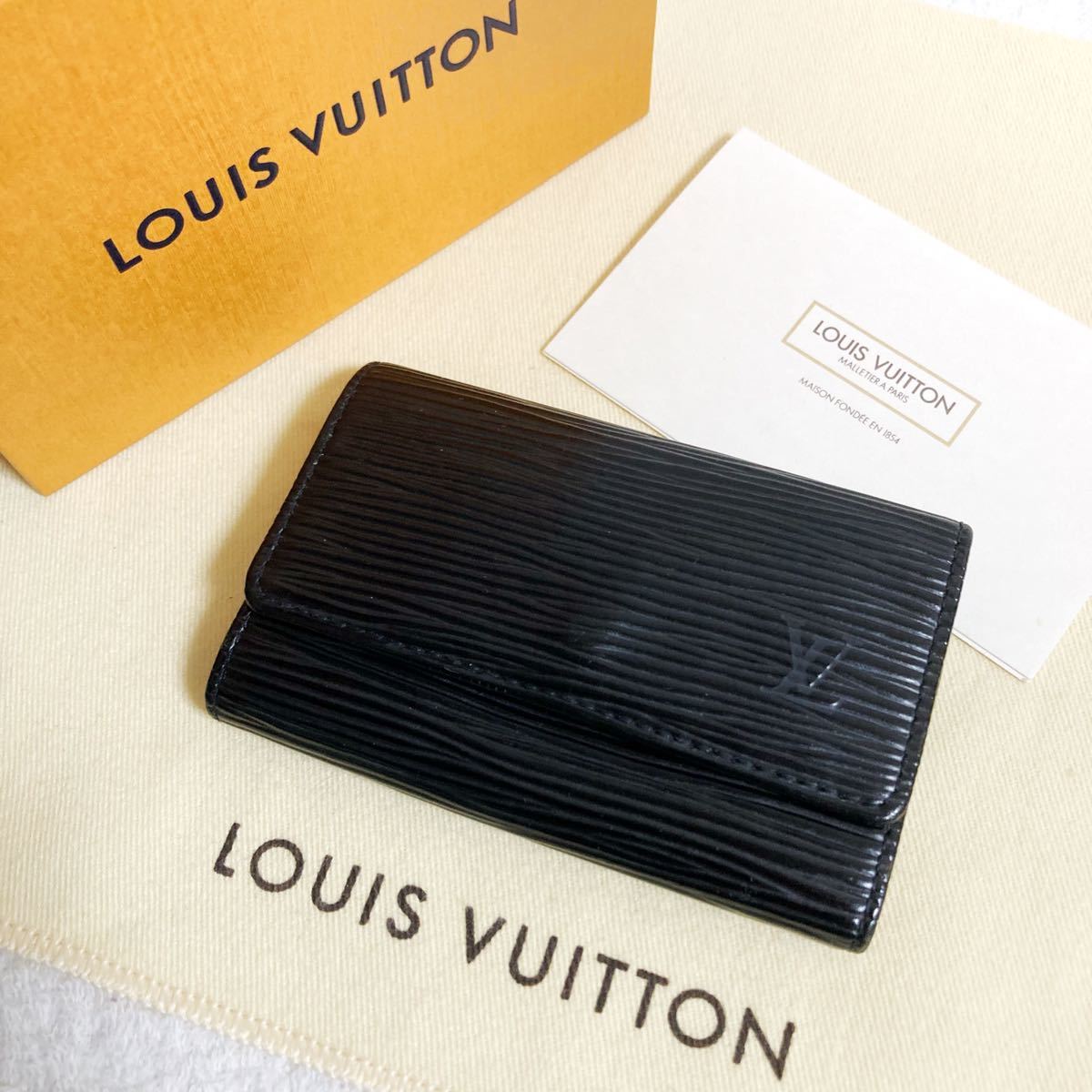 ☆決算特価商品☆ ルイヴィトン VUITTON LOUIS 美品 エピ 6連 ノワール