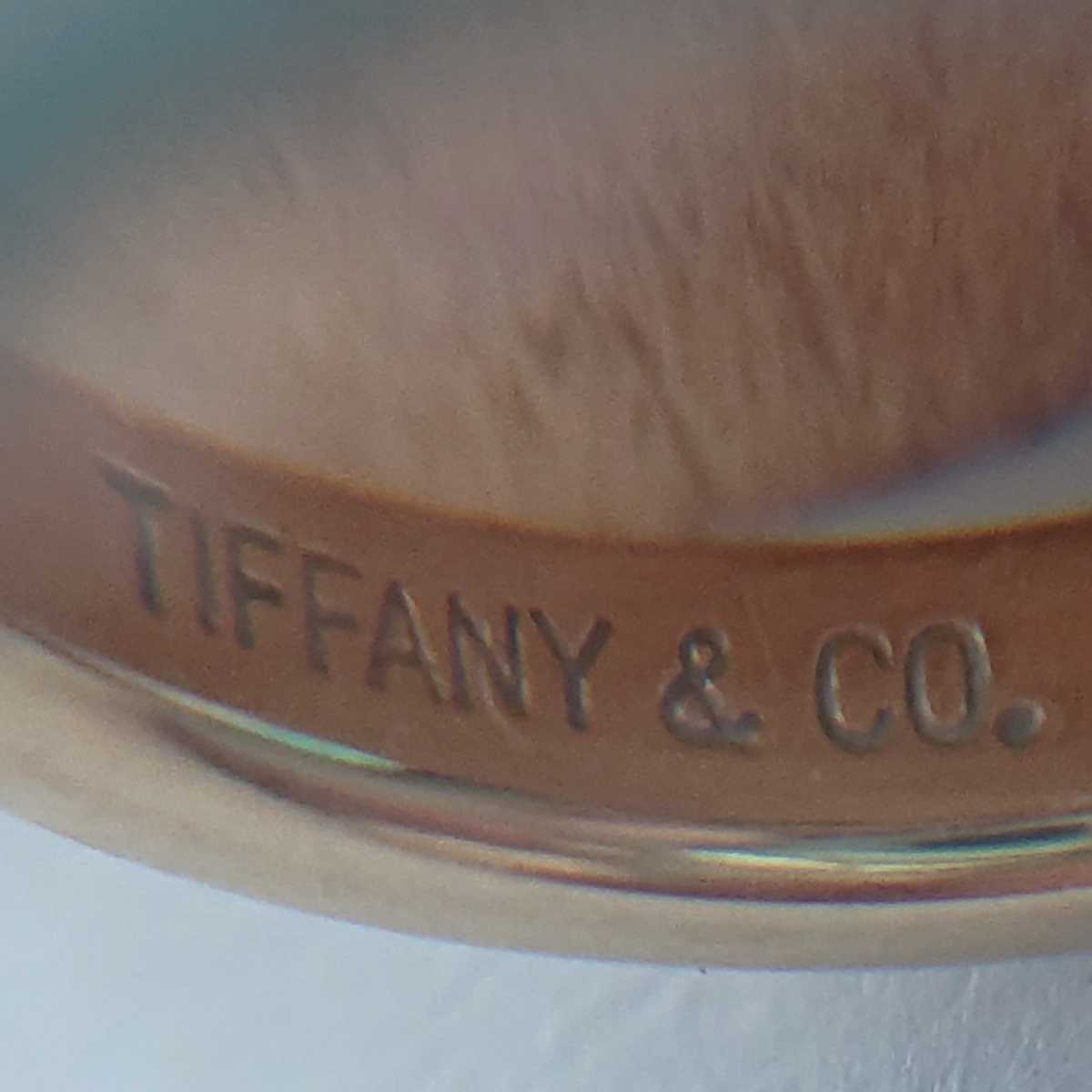 TIFFANY&Co. エルサ ペレッティ k18YG 1p ダイヤモンドリング _画像7