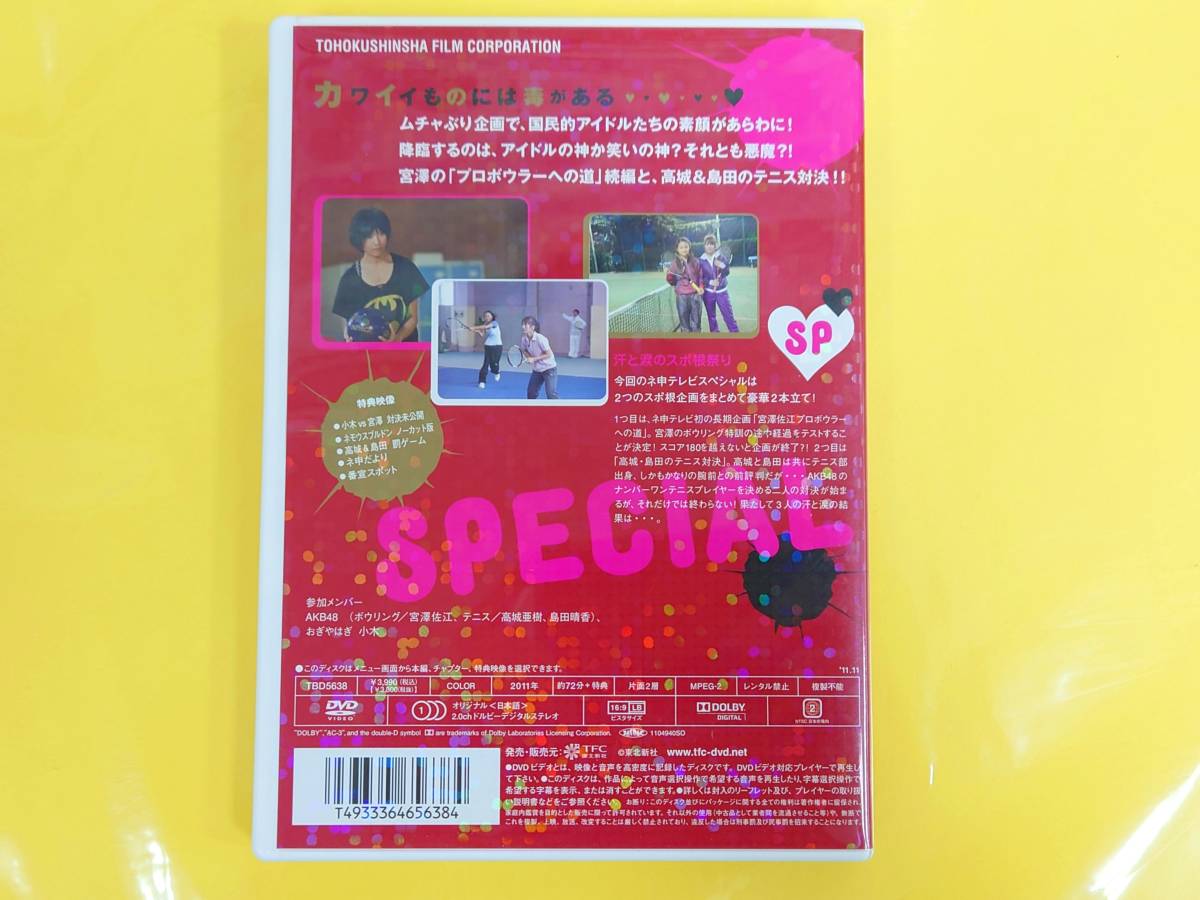 AKB48 DVD【ネ申テレビSPECIAL6】宮澤佐江／高城亜樹／島田晴香◆写真なし_画像2