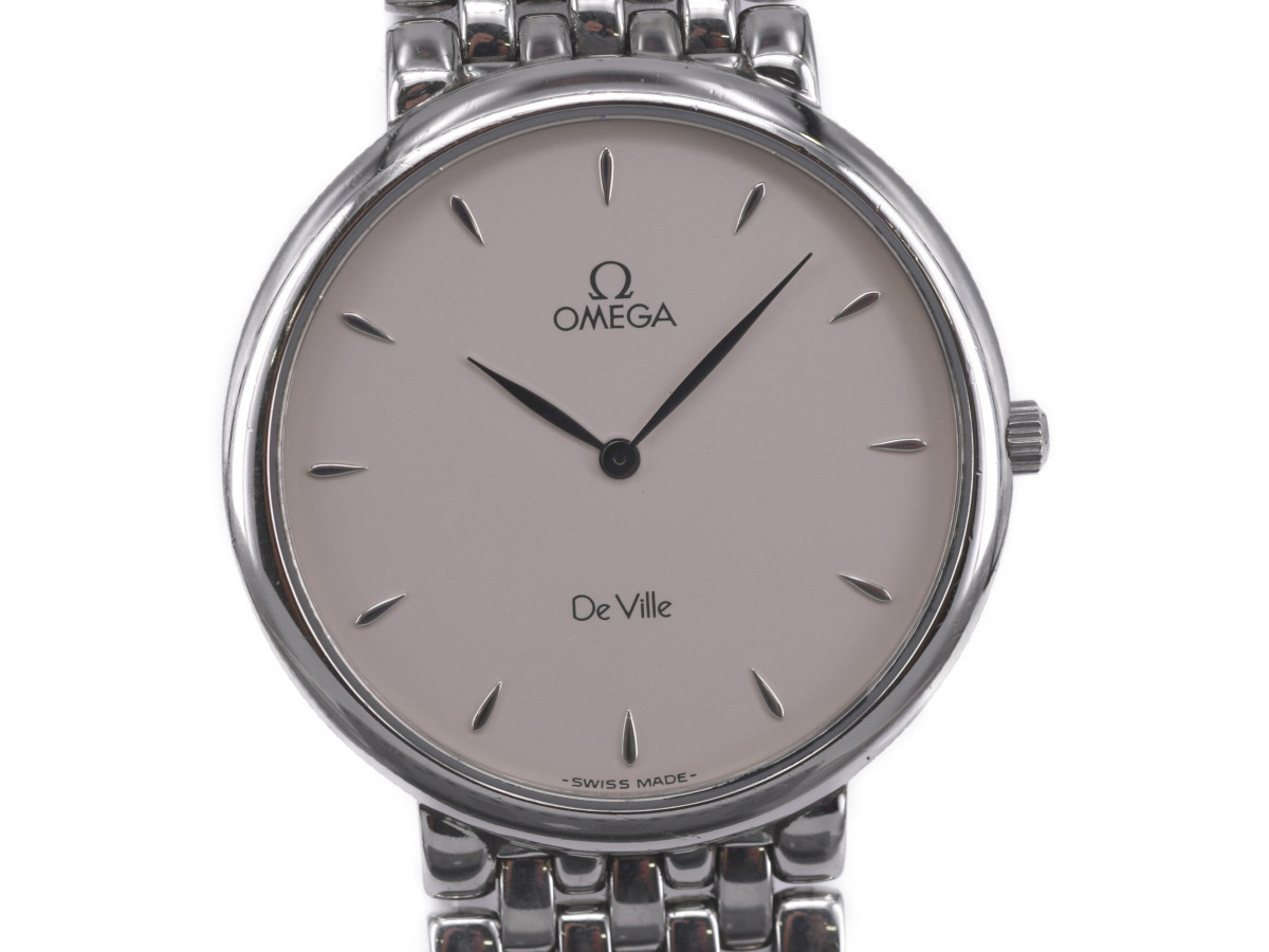 楽ギフ_包装】 OMEGA デビル 750YG メンズ クオーツ腕時計