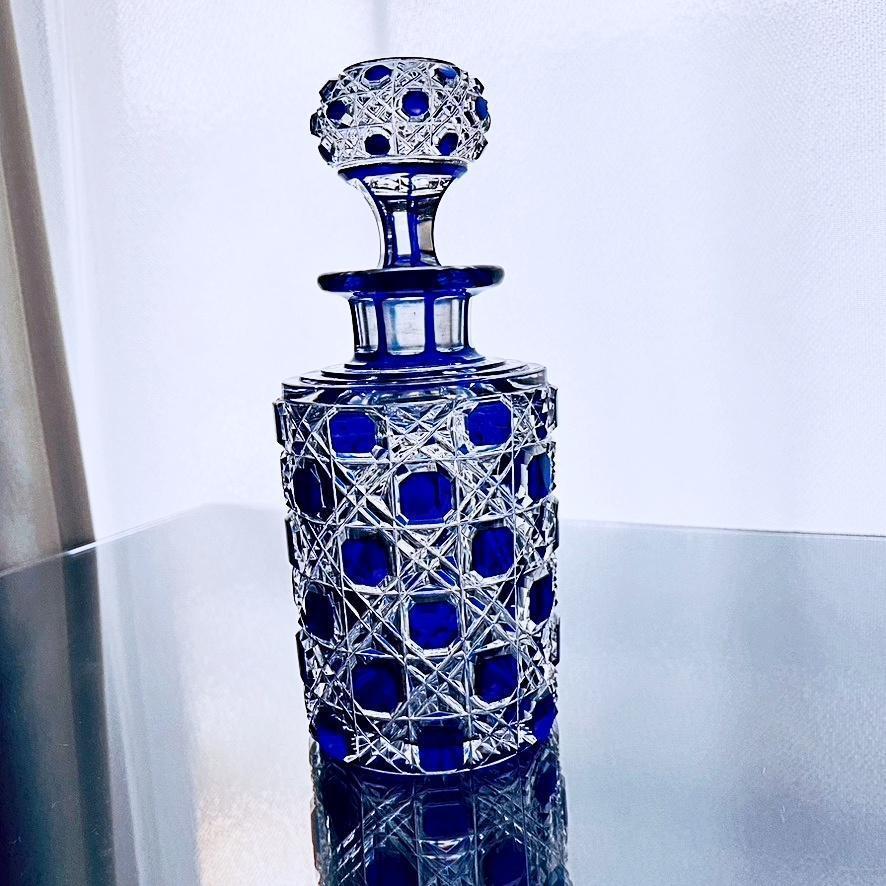 輝くオールドバカラ☆Baccarat ディアマンピエーリーの大きな香水瓶