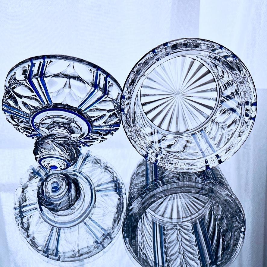 2022春夏 シルバー 蓋付き小物入れ 輝くオールドバカラ☆シンプルな
