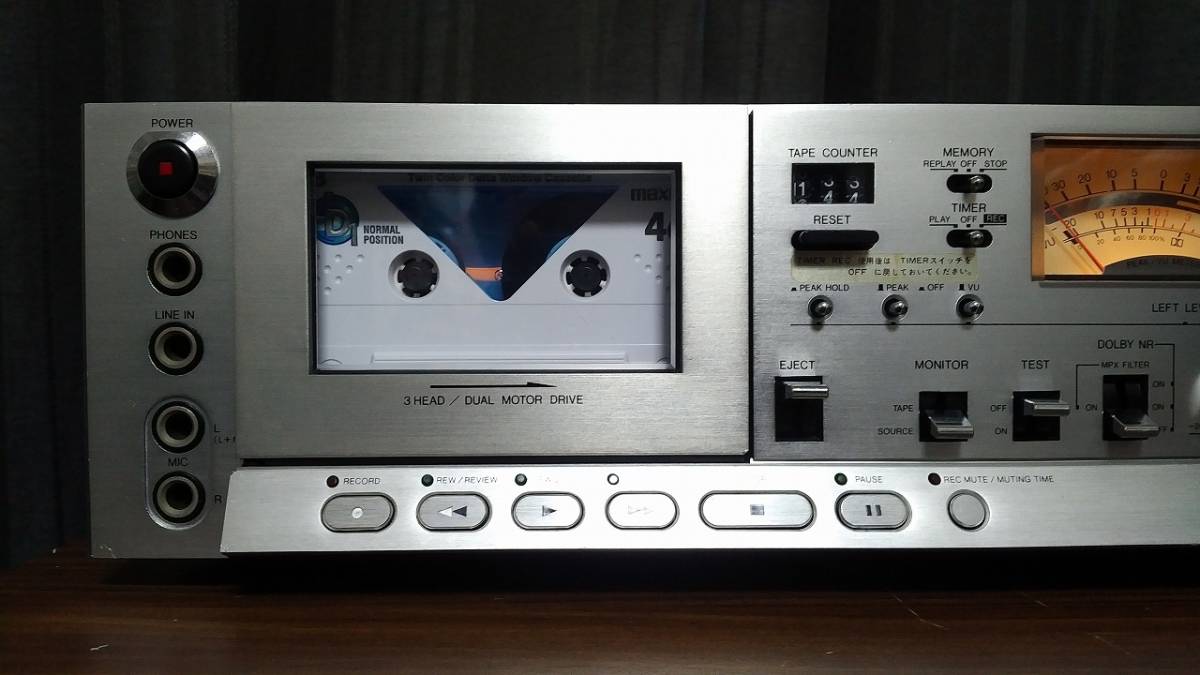 オーディオ機器 その他 アイワaiwa カセットデッキ AD-F50Mジャンク