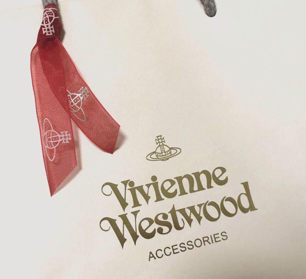 ヴィヴィアンウエストウッド ディオール ショッパー 2枚組( 709 ) ショップ袋 紙袋 ブランド袋 リボン付き 小さいサイズ