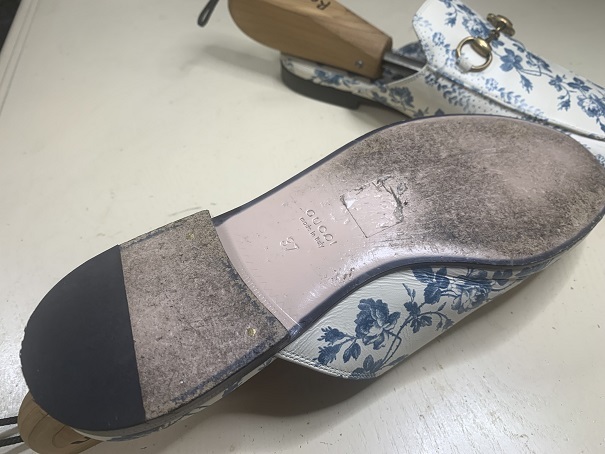 GUCCI グッチ ホースビット スリッパ ブルーフラワー 希少 shuma.mx