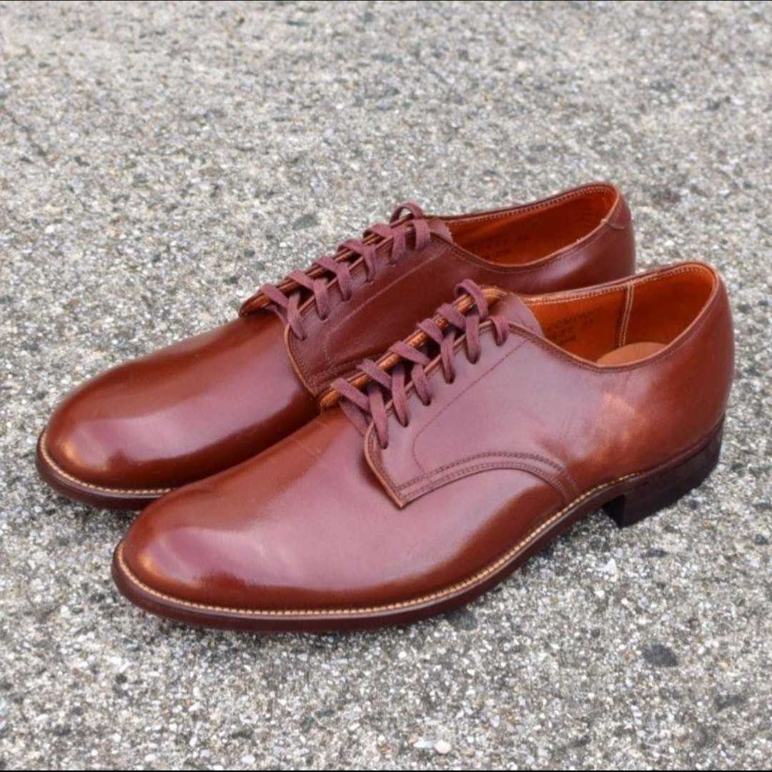 1940s US ARMY 未使用 (US NAVY サービスシューズミリタリー 50s 60s Service Shoes ヴィンテージシューズ 40年代 デッドストック_画像1