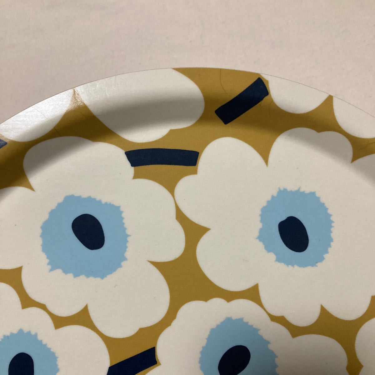 新品 ウニッコ トレイ マリメッコ プライウッドトレイ トレー marimekko ベージュ ホワイト 北欧 雑貨 アラビア 廃盤