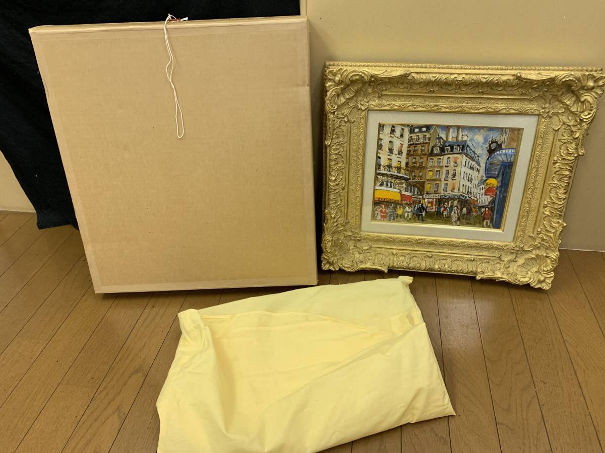 ☆関拓司 「パリの街角」 F3 油彩 油絵 風景画 | www.avredentor.com.br