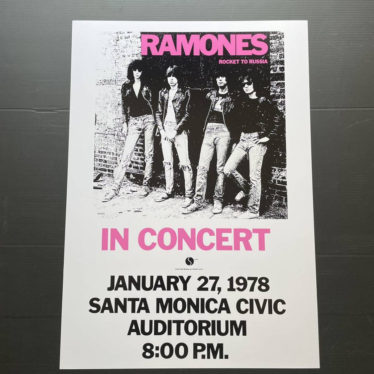 ポスター★ラモーンズ（The Ramones） 1978年カリフォルニア・コンサート★CBGB/パンク/ジョーイ・ラモーン/Rocket to Russiaの画像1
