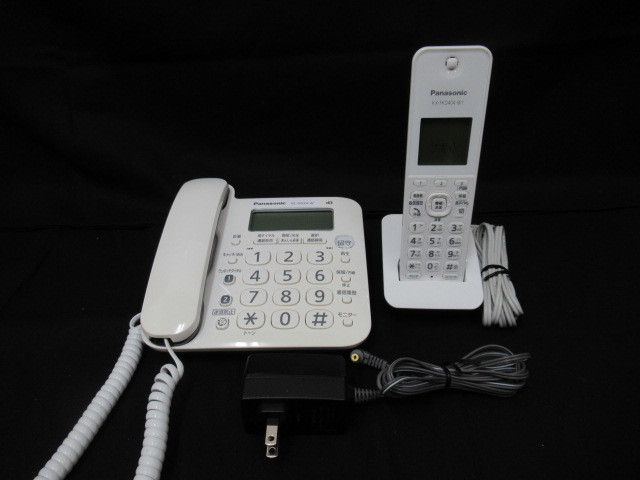 中古品 Panasonic パナソニック コードレス電話機 VE-GD24DL 子機1台付き ナンバーディスプレイ 動作確認済み