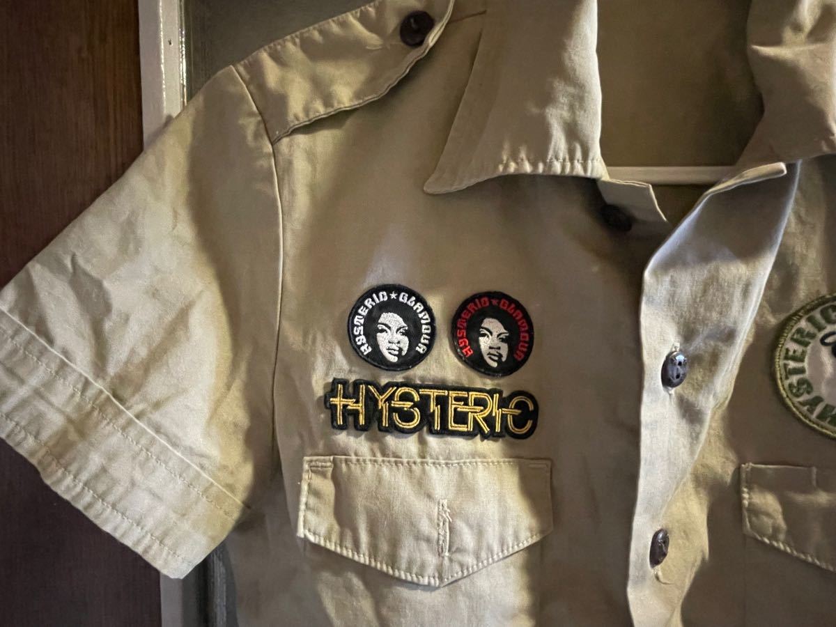 HYSTERIC GLAMOUR ヒステリックグラマー ミリタリーシャツ ワッペン