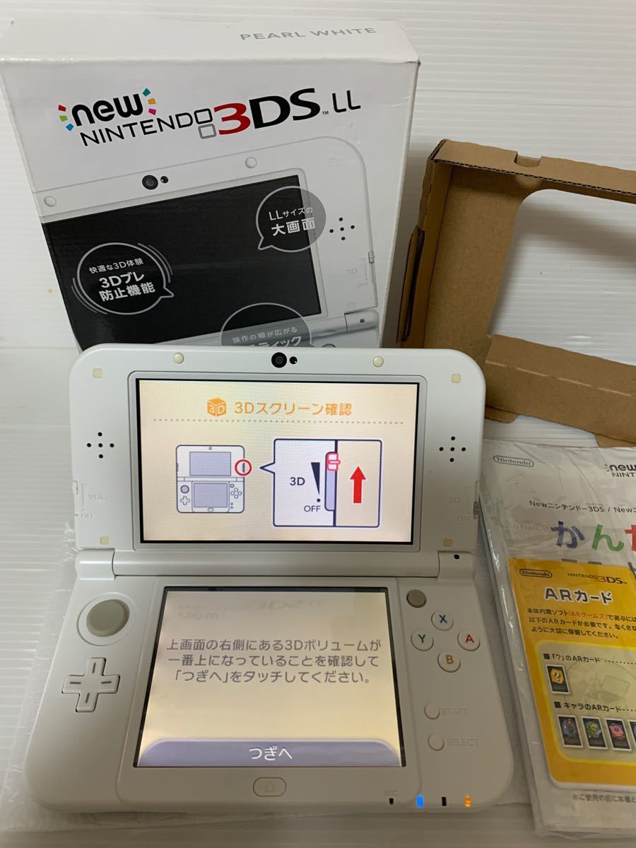 格安国産】 箱付超絶美品 Newニンテンドー3DS LL パールホワイト Kmec7