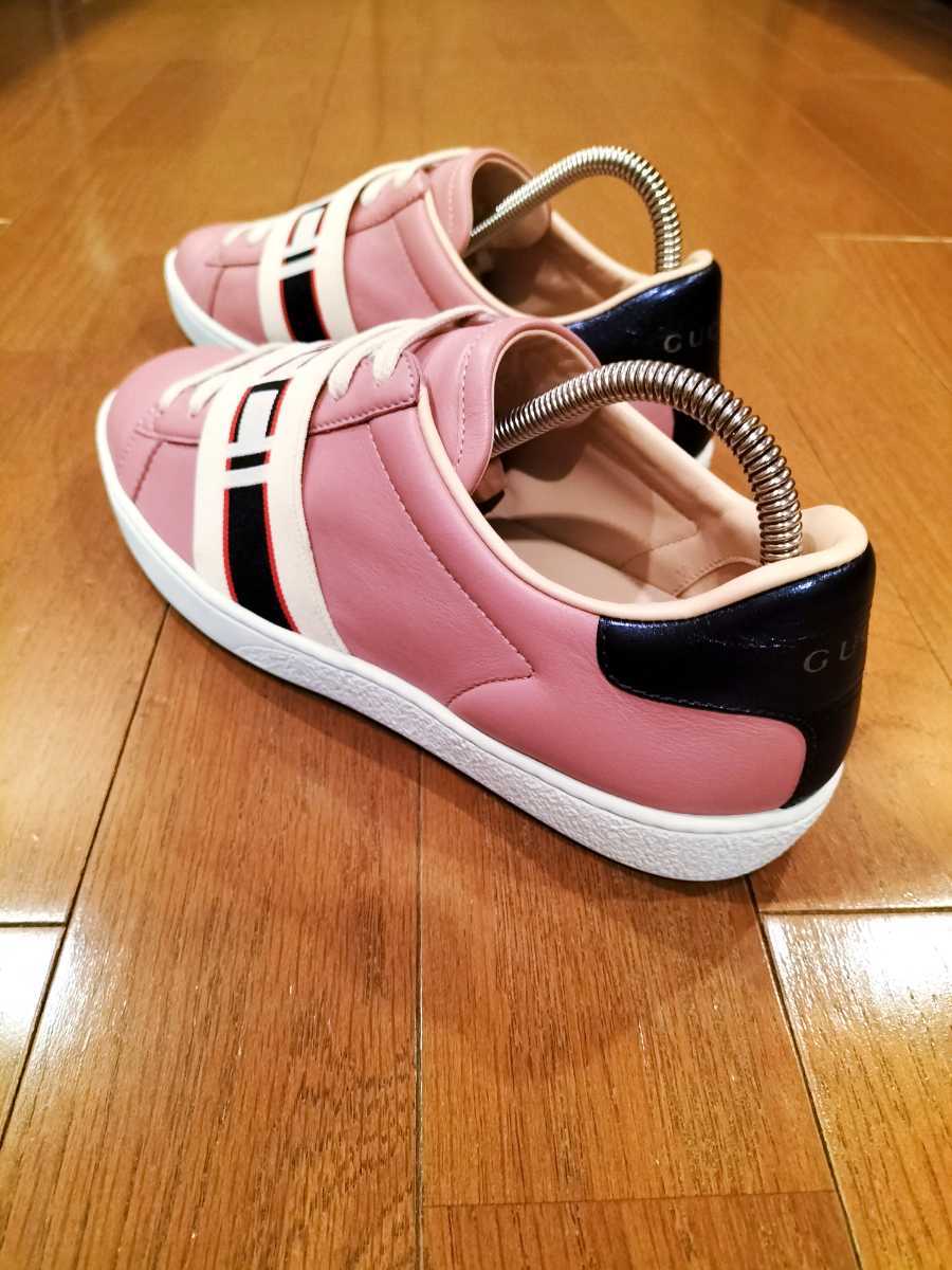 グッチ スニーカー BIG GUCCIテーピングロゴ 女性サイズ36ハーフ使用