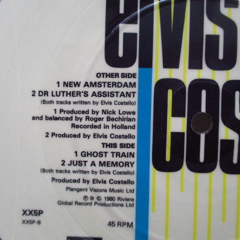 ELVIS COSTELLO-New Amsterdam +3 (UK Ltd.Picture 7/Black Rim_画像3