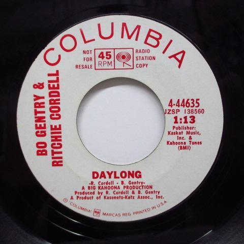 BO GENTRY & RITCHIE CORDELL-Love Is Here / Daylong (Promo)_画像2