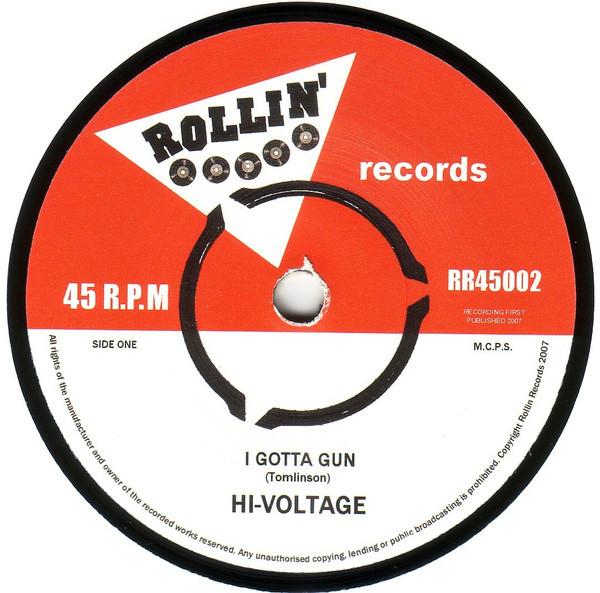 HI-VOLTAGE-I Gotta Gun / Movin' On (UK Limited 7/廃盤 NEW)_画像1