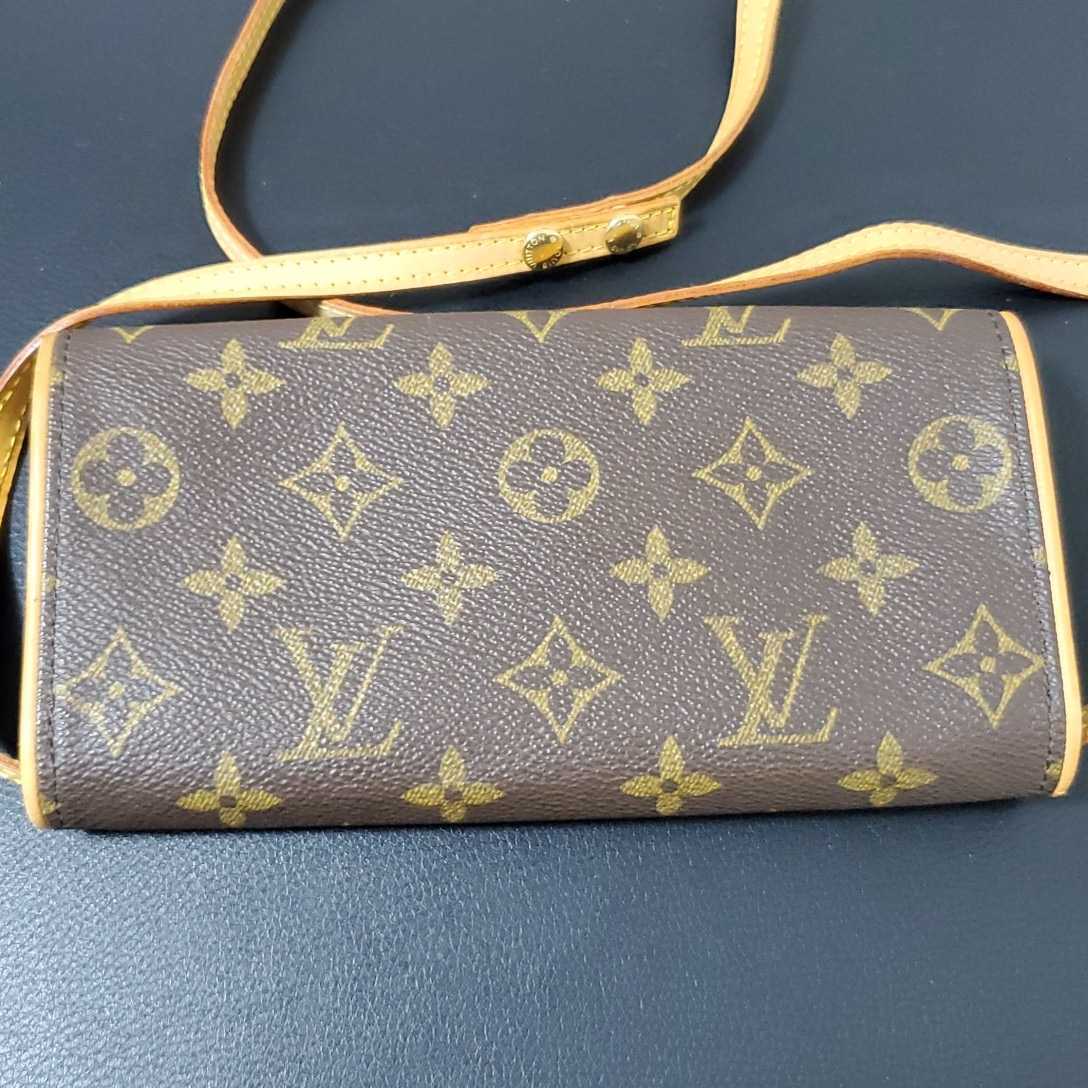 ◯1円～LOUIS VUITTON ルイヴィトン ポシェットツインPM 2WAY ショルダーバッグ モノグラム M51854 レディース 379_画像2