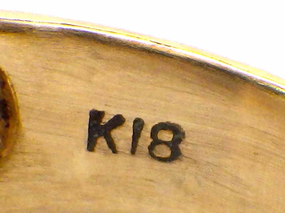 ダイヤモンドリング K18 4.3g 9号 Jewelry Dia0.27ct Ring | sweatreno.com