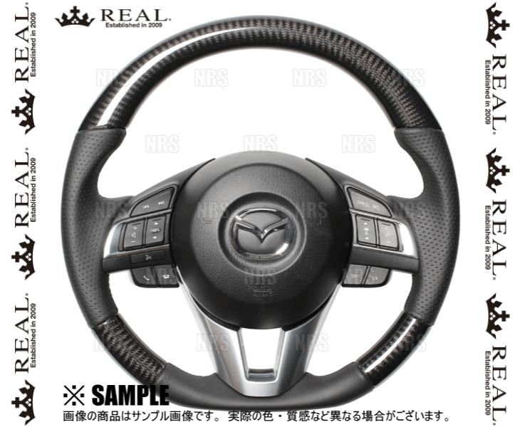 REAL レアル オリジナル (ブラックカーボン/ブラックユーロステッチ)　アクセラスポーツ　BMEFS/BM5FS/BM5AS/BM2FS　2013/11～ (MZA-BKC-BK_画像1