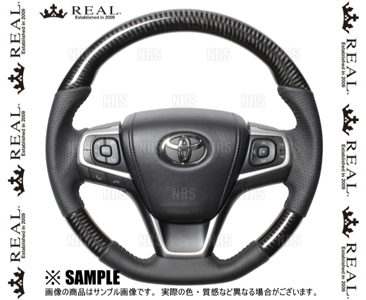 REAL レアル オリジナル (ブラックカーボン/ブラックステッチ)　アルティス ハイブリッド　AVV50N　2014/9～2017/7 (R80-BKC-BK