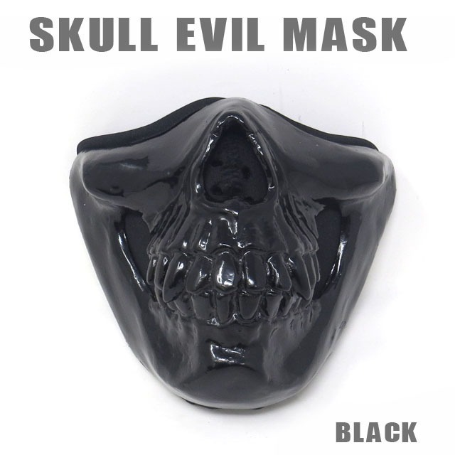 セール！【送料無料】Evil Mask　イーブルマスク　スカル ブラック　ME-07-BK_画像1