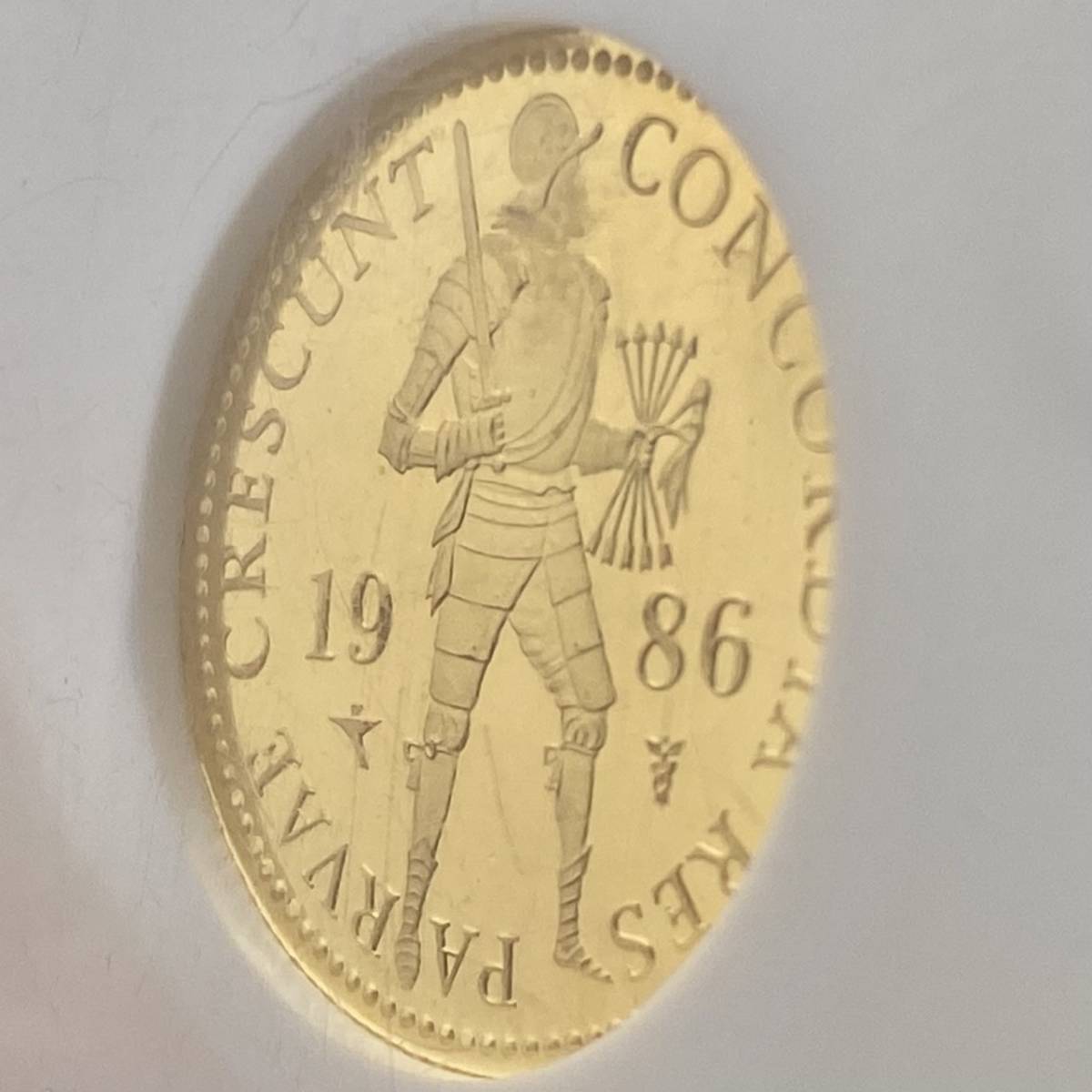 超希少・世界16枚のみ】1986年 オランダ 金貨 NGC PF69 1DUC