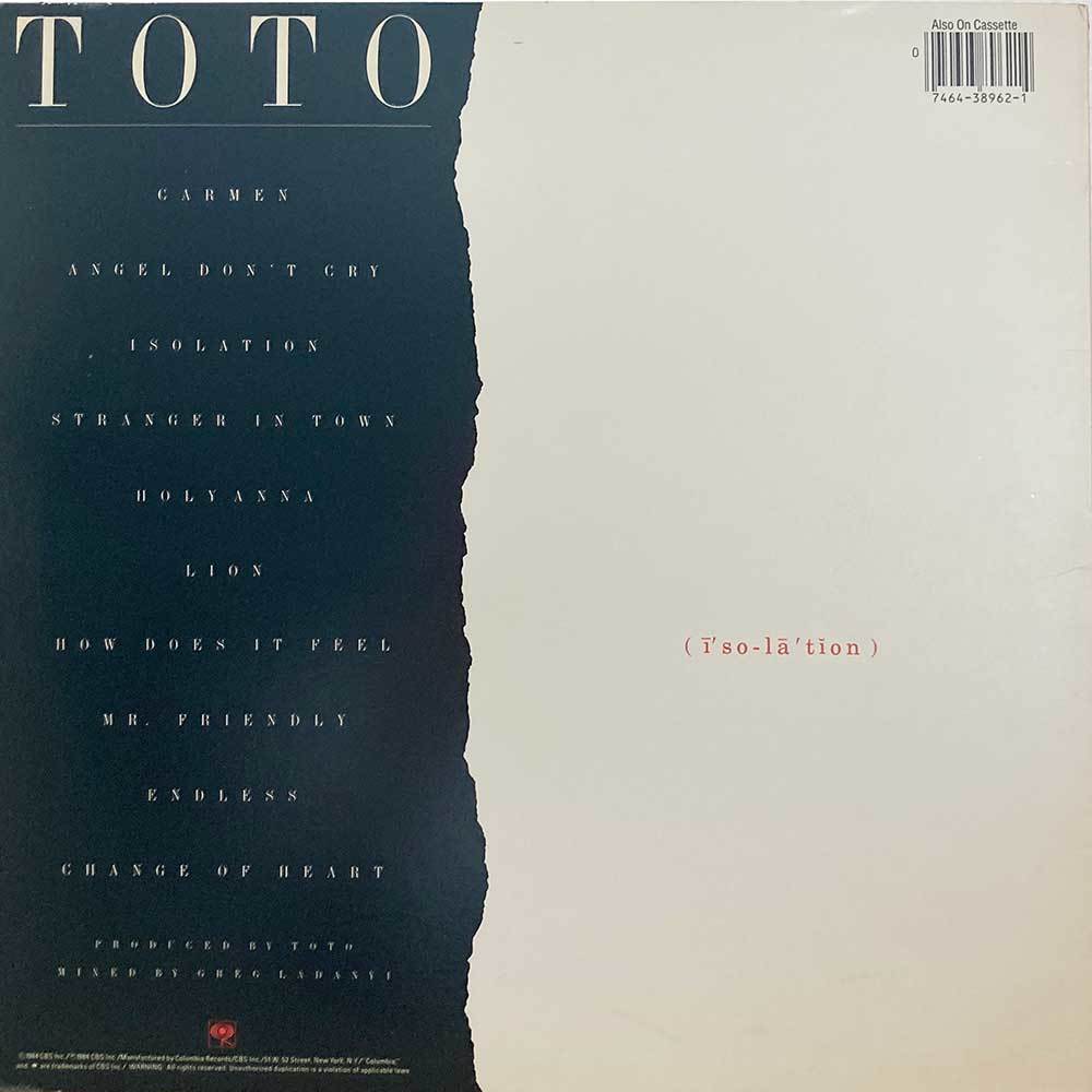 TOTO / ISOLATION / CBS / QC 38962_画像2