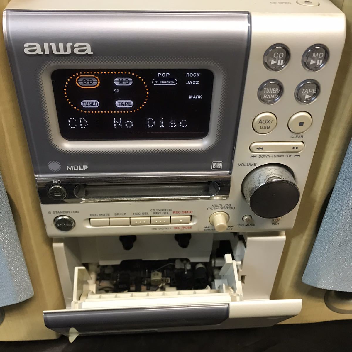 AIWA MD/CD/カセットコンポ CX-LMT22 ジャンク アイワ_画像2