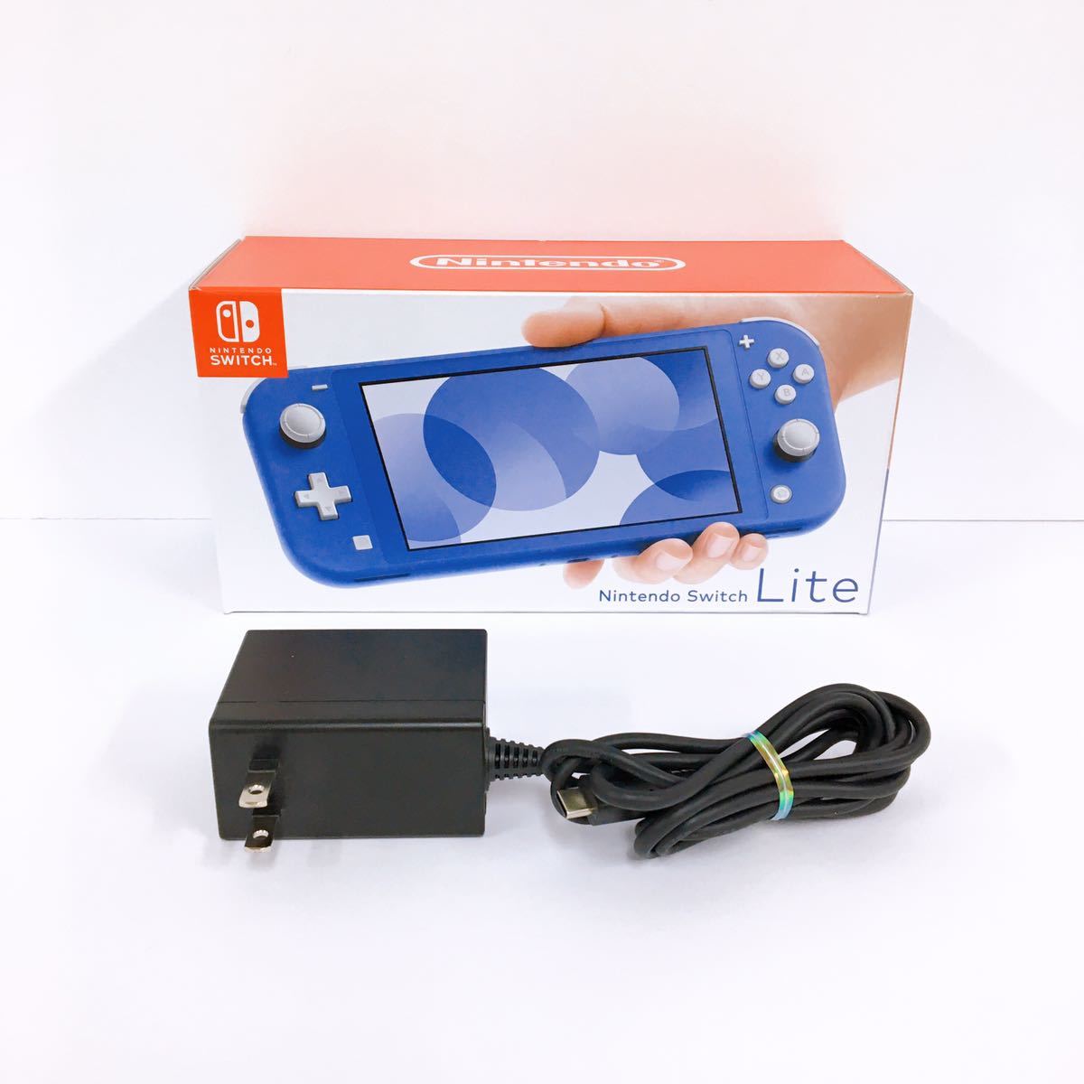 33【中古】Nintendo Switch Lite ニンテンドースイッチライト HDH-001 ブルー 任天堂 動作確認 初期化済み 箱付き 現状品_画像9