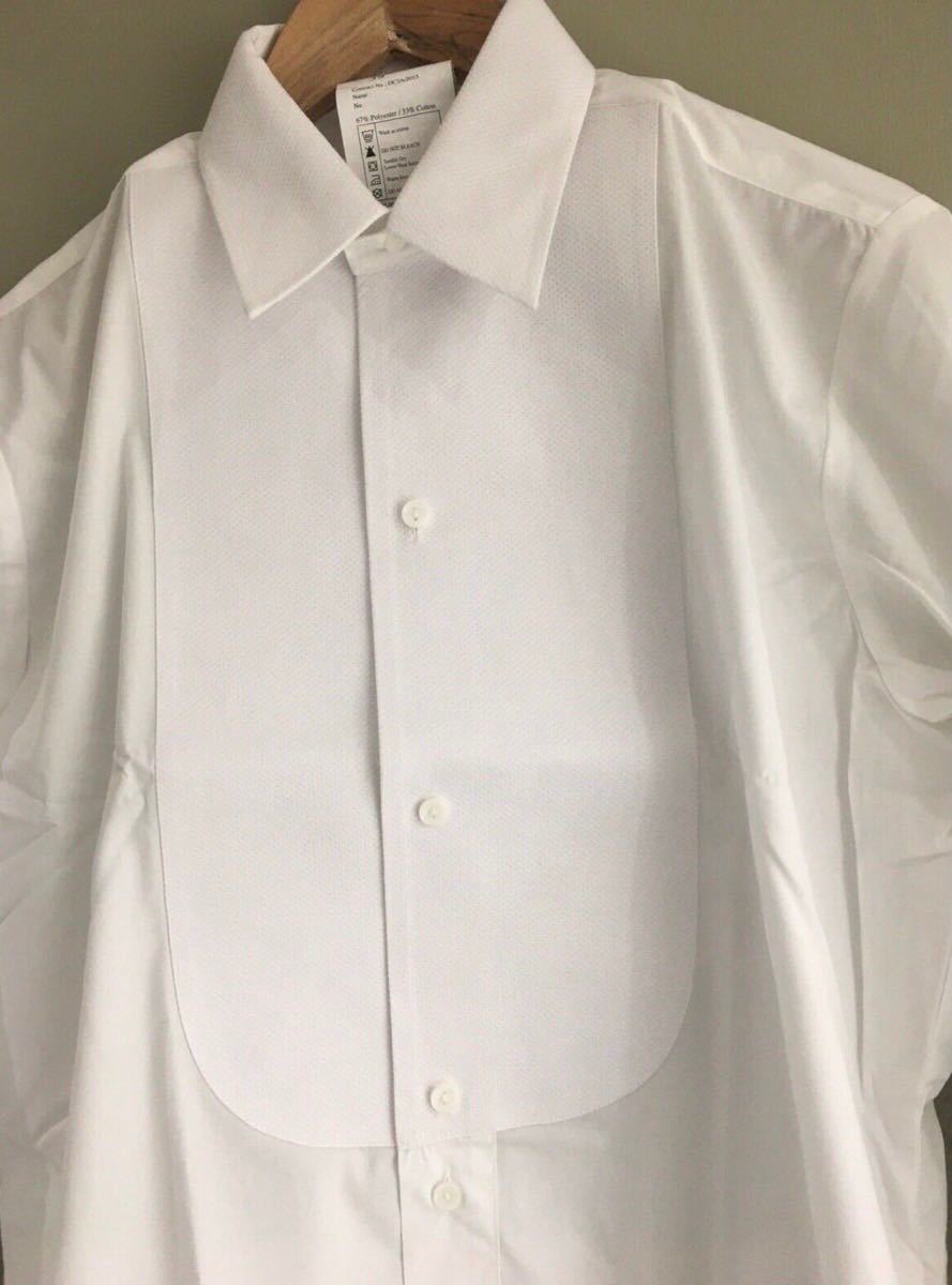 【新品】イギリス軍 マルセラシャツ ワイシャツ 長袖シャツ ドレスシャツ 白シャツ