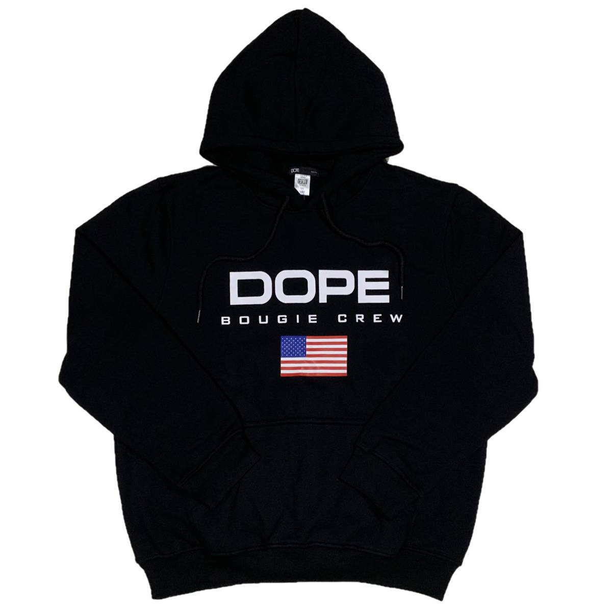 DOPE ドープ DOPE USAロゴ プルオーバーパーカー（ブラック）(XL)【並行輸入品】