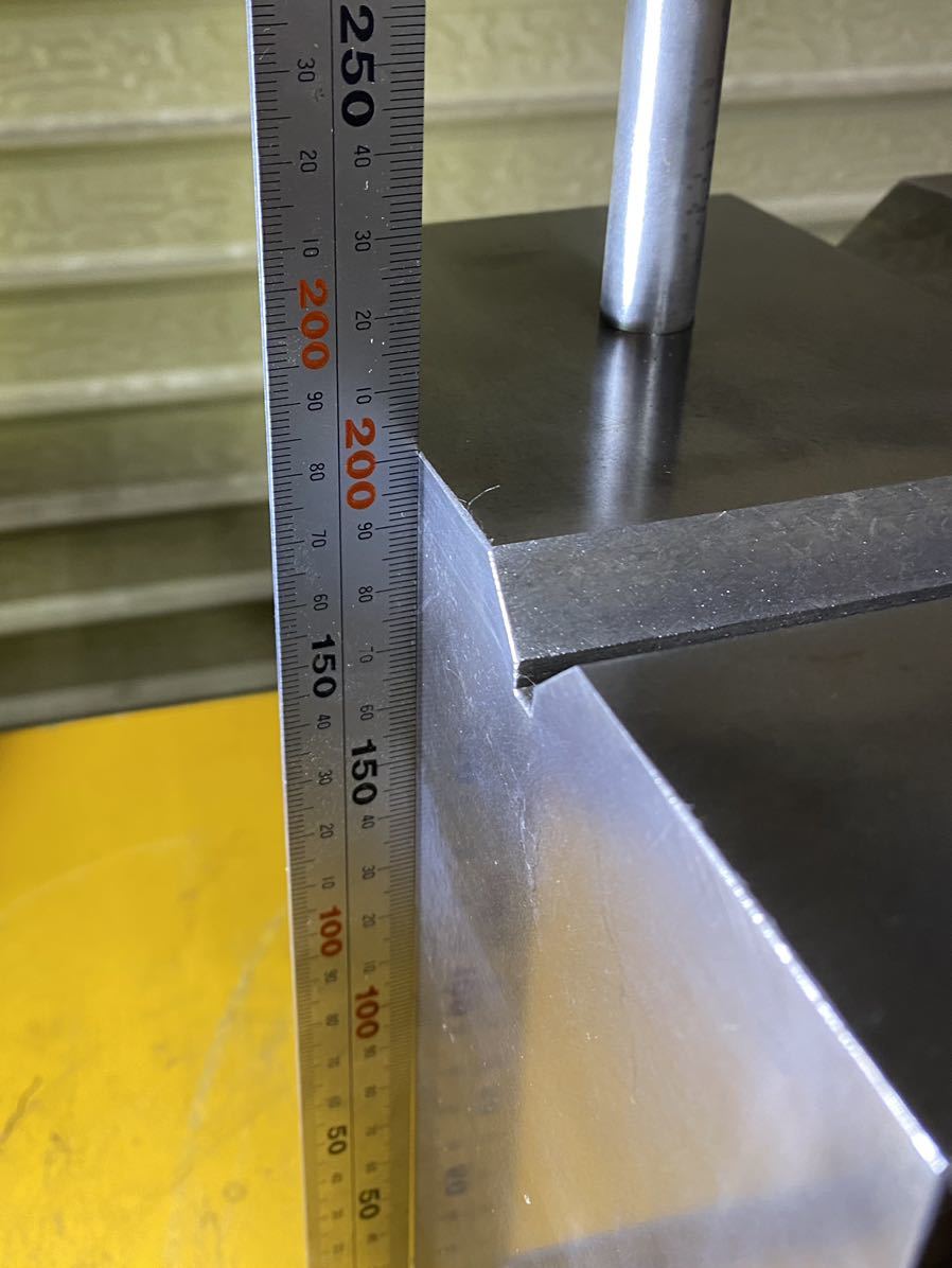 V溝付き枡型ブロック 200mm 定盤 測定 測量 マスブロック 枡形 V V溝付き枡型ブロック 200mm 定盤 測定 測量 マスブロック 枡形 V