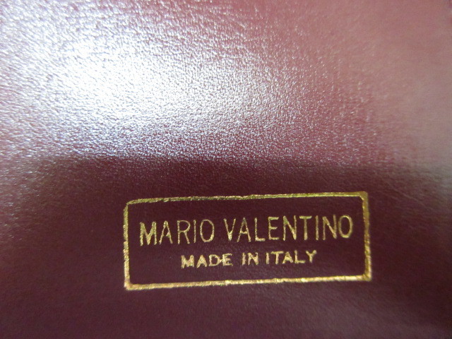 ◆本革 薄型◆長財布◆ボルドー ワインカラー エンジ色 ◆マリオバレンチノ◆イタリア製の画像3