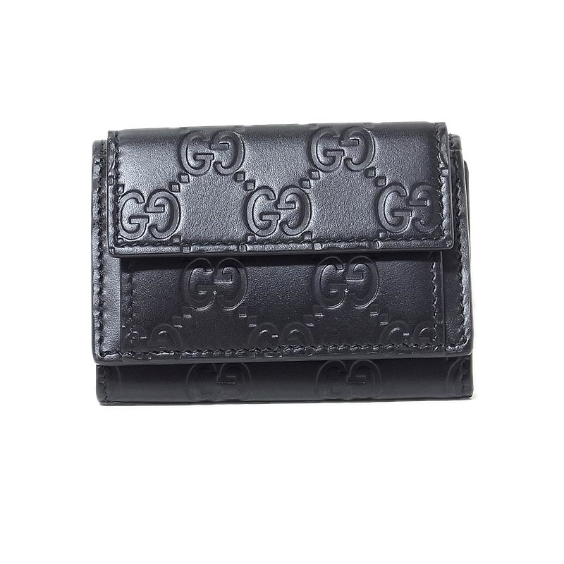 グッチ GUCCI グッチシマ アヴェル 3つ折財布 ブラック 547070 CWC1R