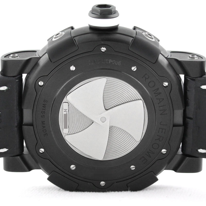 ロマン・ジェローム ROMAIN JEROME スチームパンク RJTAUSP005 ブラック 自動巻き メンズ 腕時計 中古_画像2