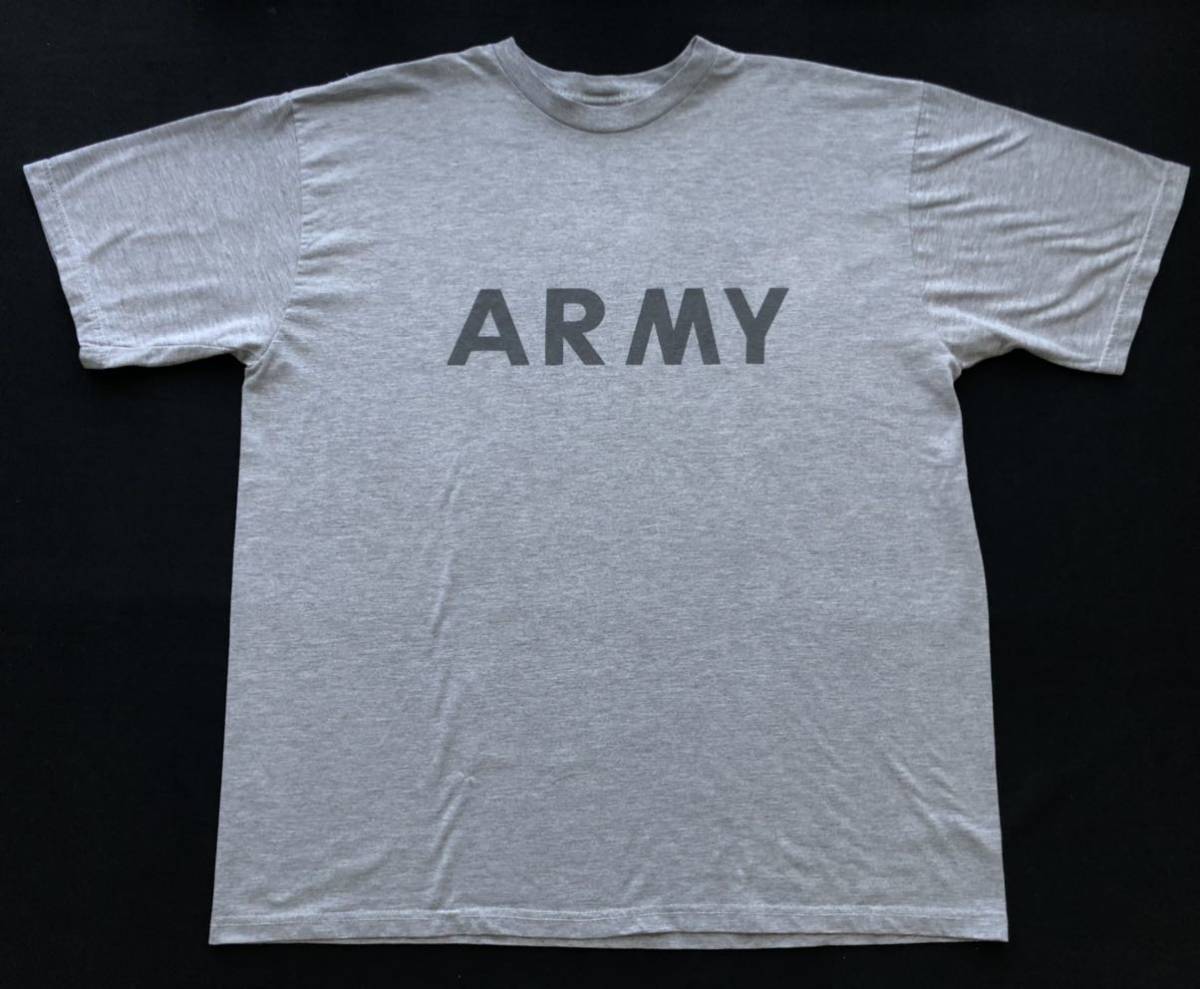 大きいサイズ 90s 米軍実物 アーミー Tシャツ ミリタリー　　トレーニングTシャツ 90年代 オールド ヴィンテージ ビンテージ 柳5807_画像1