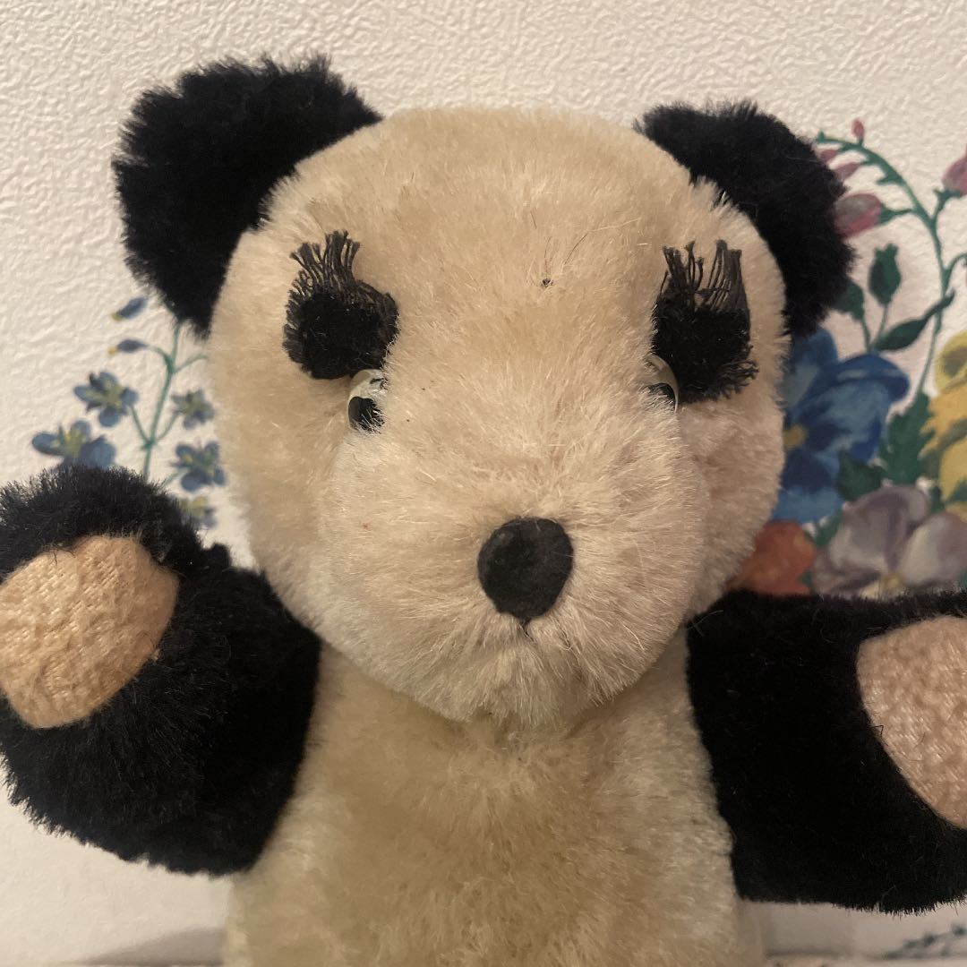 ヤフオク! - ヴィンテージ パンダ ぬいぐるみ ビンテージ ドイツ レト...