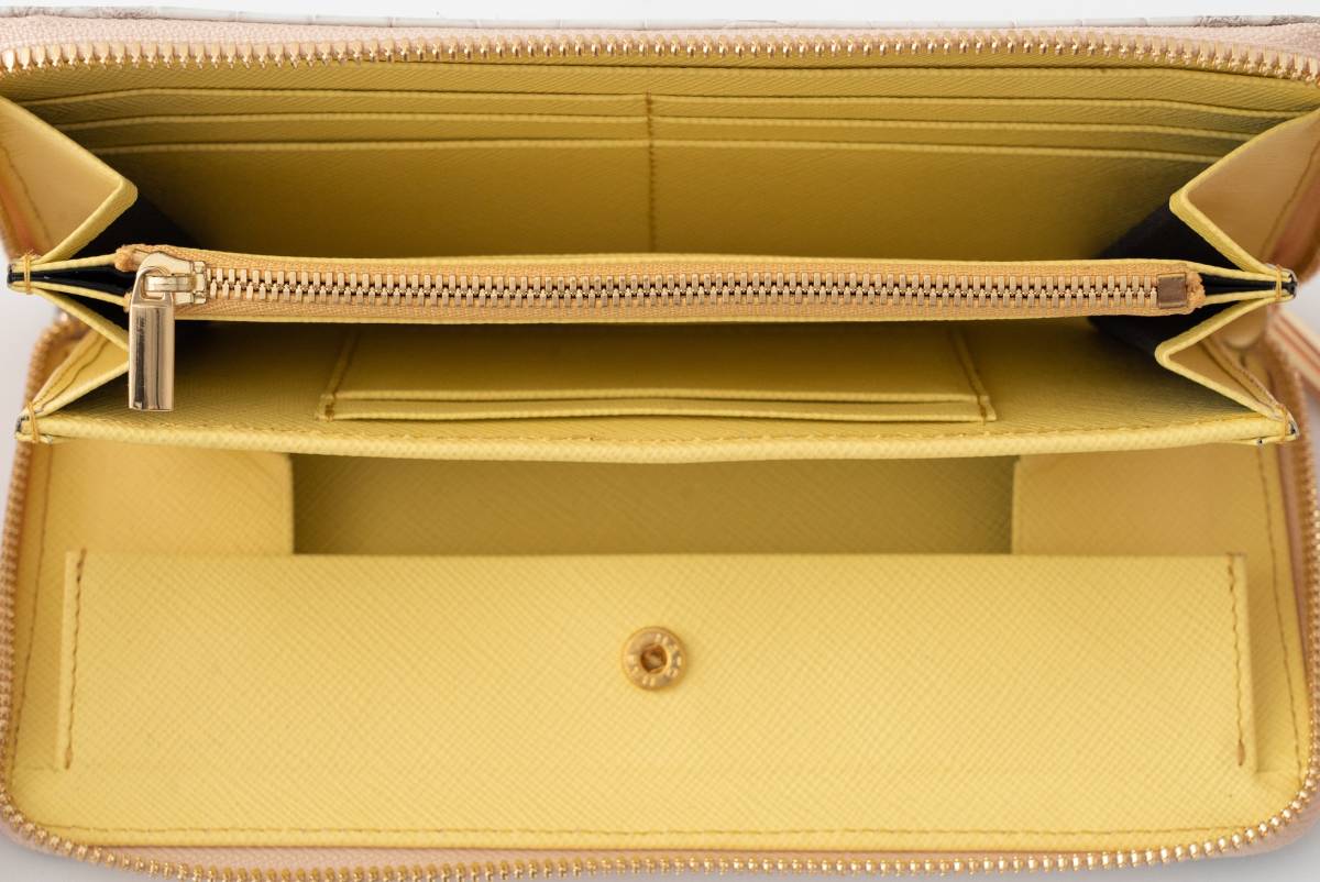 クロコダイル ヒマラヤ長財布 センター1枚取り 内装イエロー(金② ...