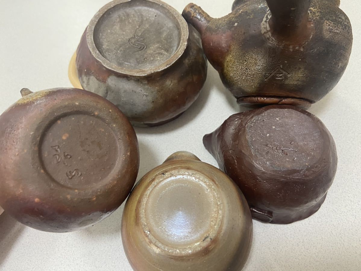 備前焼 宝瓶 湯冷 在銘 永山 煎茶道具 急須 茶器 まとめ売り