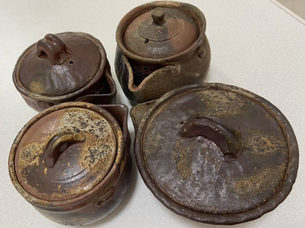 備前焼 宝瓶 湯冷 在銘 永山 煎茶道具 急須 茶器 まとめ売り