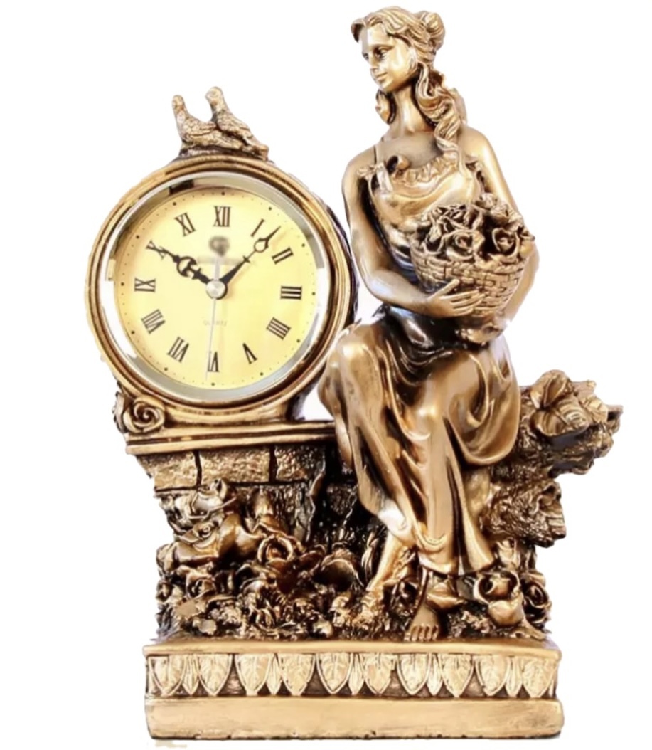 幸運の女神　置時計　クロック　ヨーロッパ　ラグジュアリー　【お値下げ交渉可】