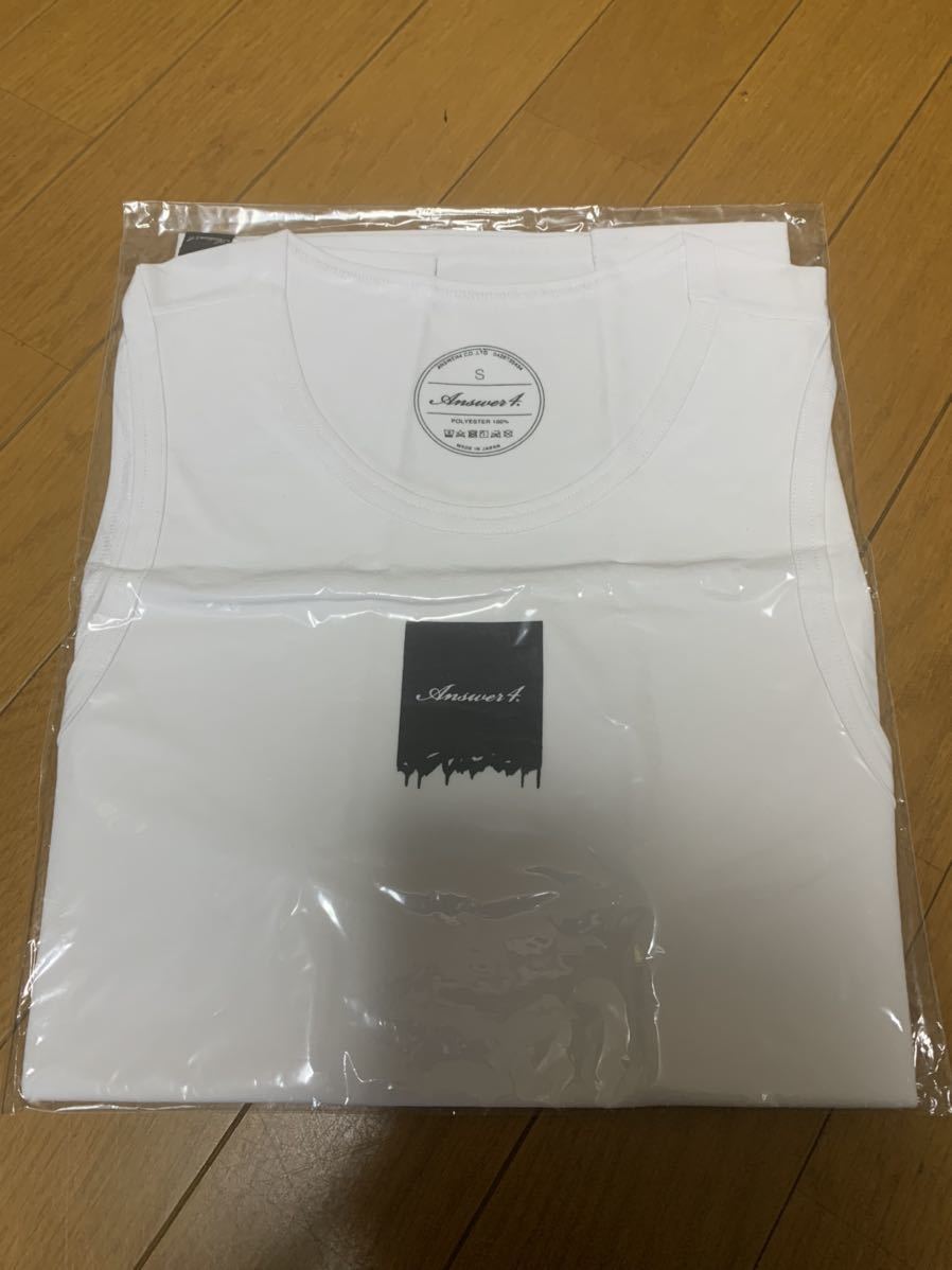 新品未使用 answer4 タンクトップ ランニングシャツ サイズS ホワイト 