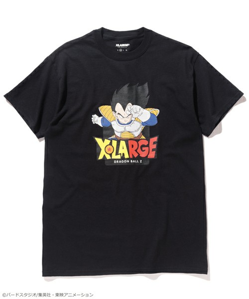 ラスト1点!新品 XLARGE×DRAGON BALL Z TEE VEGETA コラボ 限定 シャツL ブラック エクストララージ/ ドラゴンボールZ 超 鳥山明 ベジータ_画像1