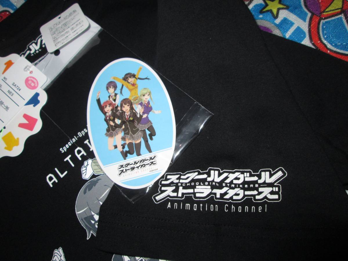 ◇新品！スクールガールストライカーズ半袖TシャツM黒シール付き◇_画像3