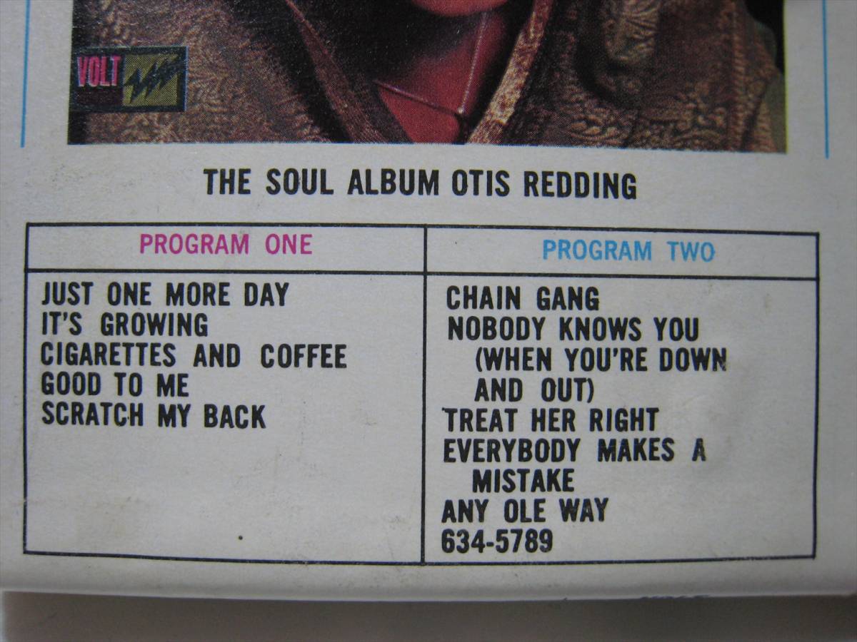 【4トラックテープ】 OTIS REDDING / THE SOUL ALBUM US版 オーティス・レディング ザ・ソウル・アルバム_画像3