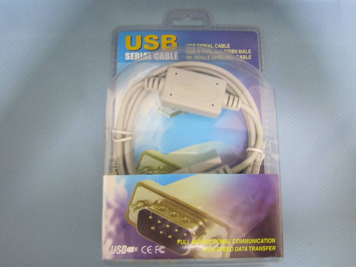 USB conversion cable USB TOSERIAL CABLE USB A TYPE MALE/DB9 MALE 6ft, DOULE SHIELDED CABLE