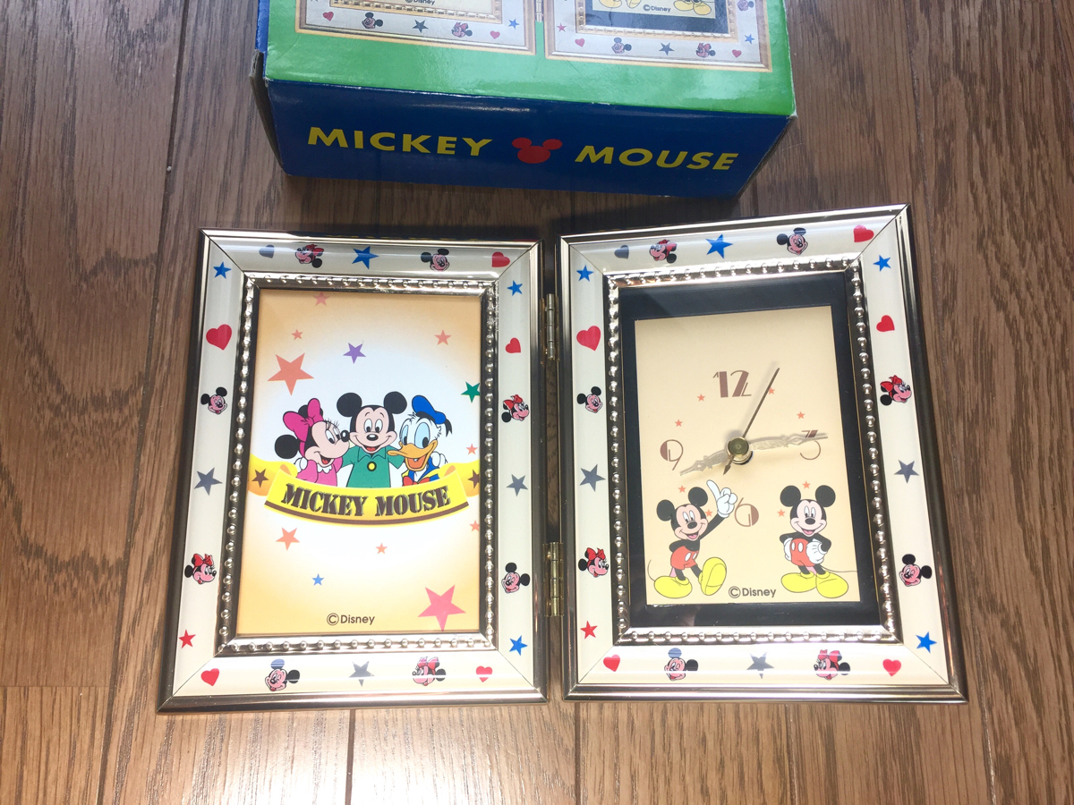未使用品 Disney☆ミッキーマウスフォトフレームクロック☆の画像2