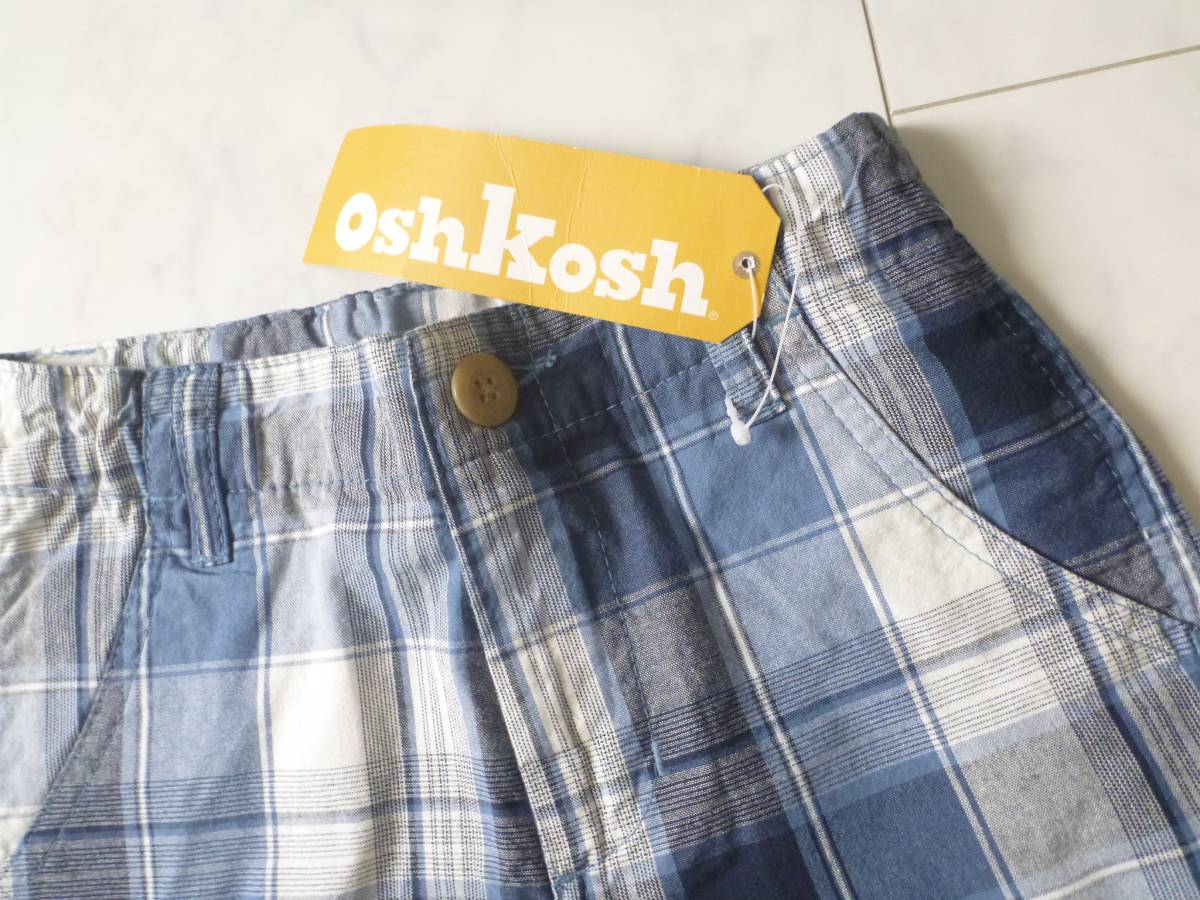  новый товар Oshkosh (OSHKOSH) синий голубой в клетку брюки 100